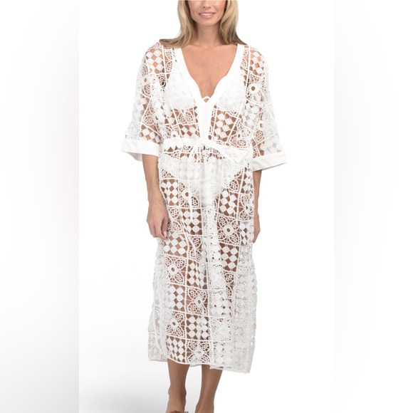 White Lace Swimsuit Cover-Up - New 🌴🌴🌴 - Picture 1 of 10